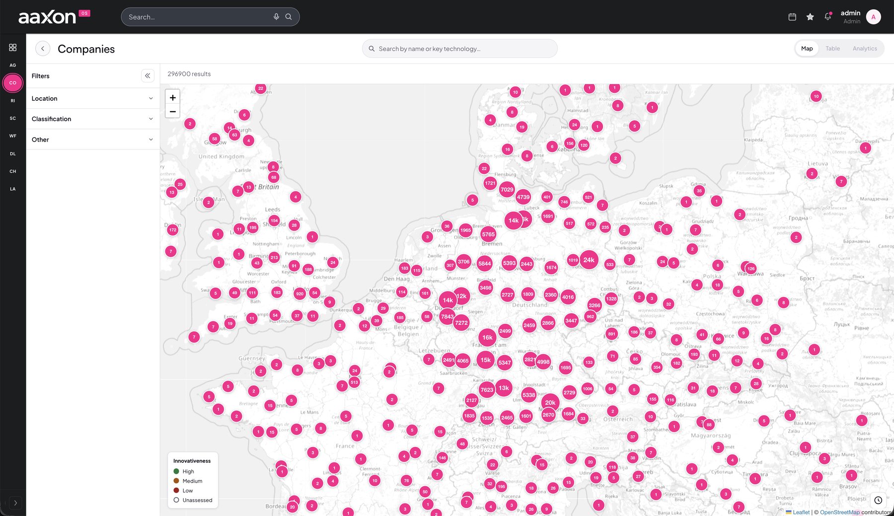 Company map